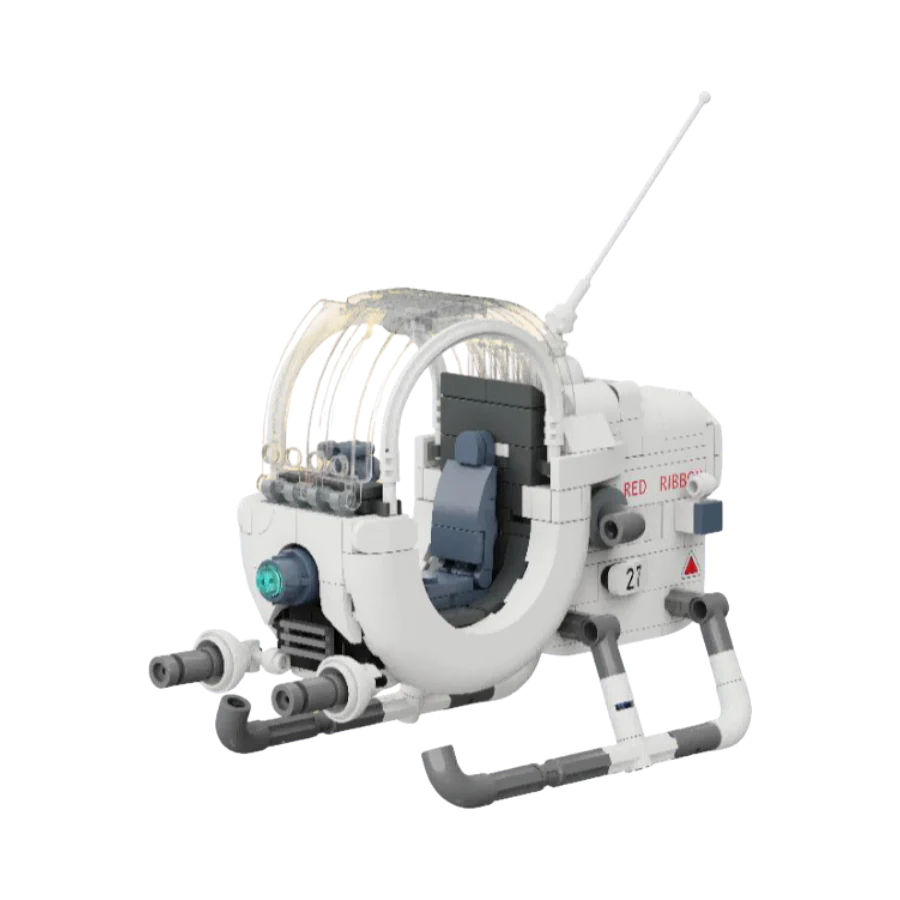 Dragon Ball Red Ribbon Army Aircraft Building Blocks Set - 325 Piece Model Kit