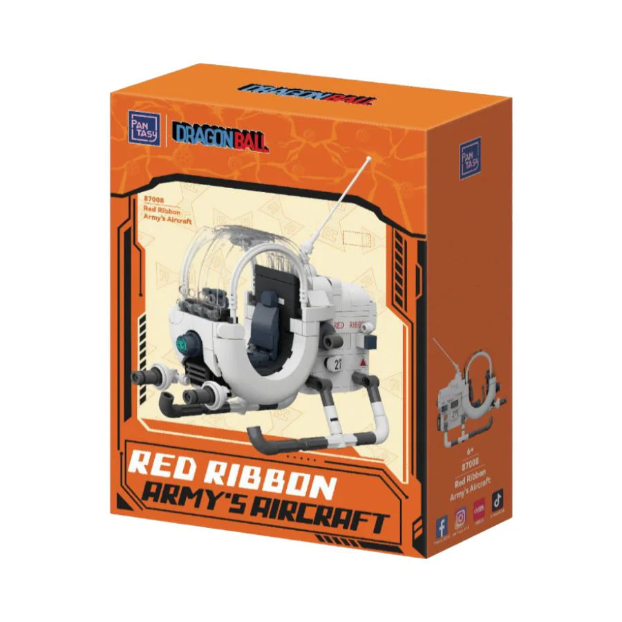 Dragon Ball Red Ribbon Army Aircraft Building Blocks Set - 325 Piece Model Kit