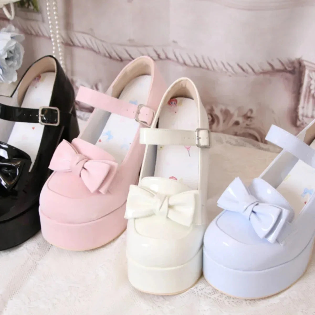 Pastel High Heel Platform Shoes