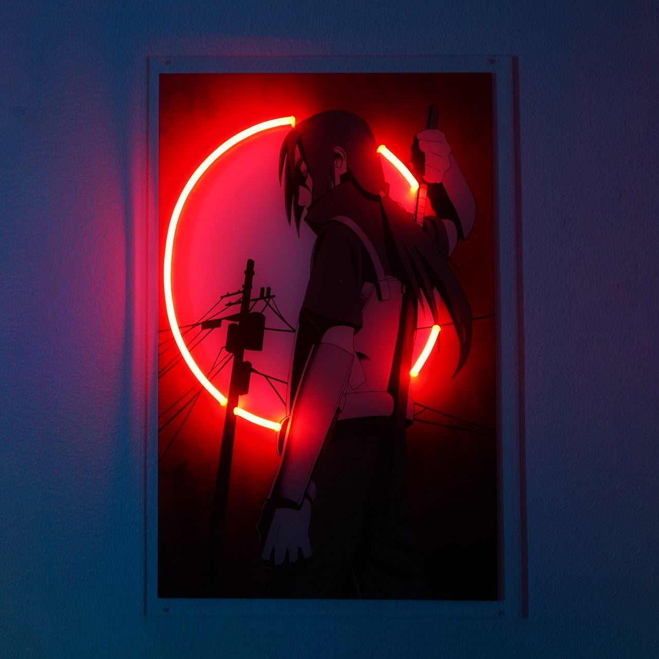 Itachi Moonlight LED Neon Poster 2FT (Naruto Shippuden)