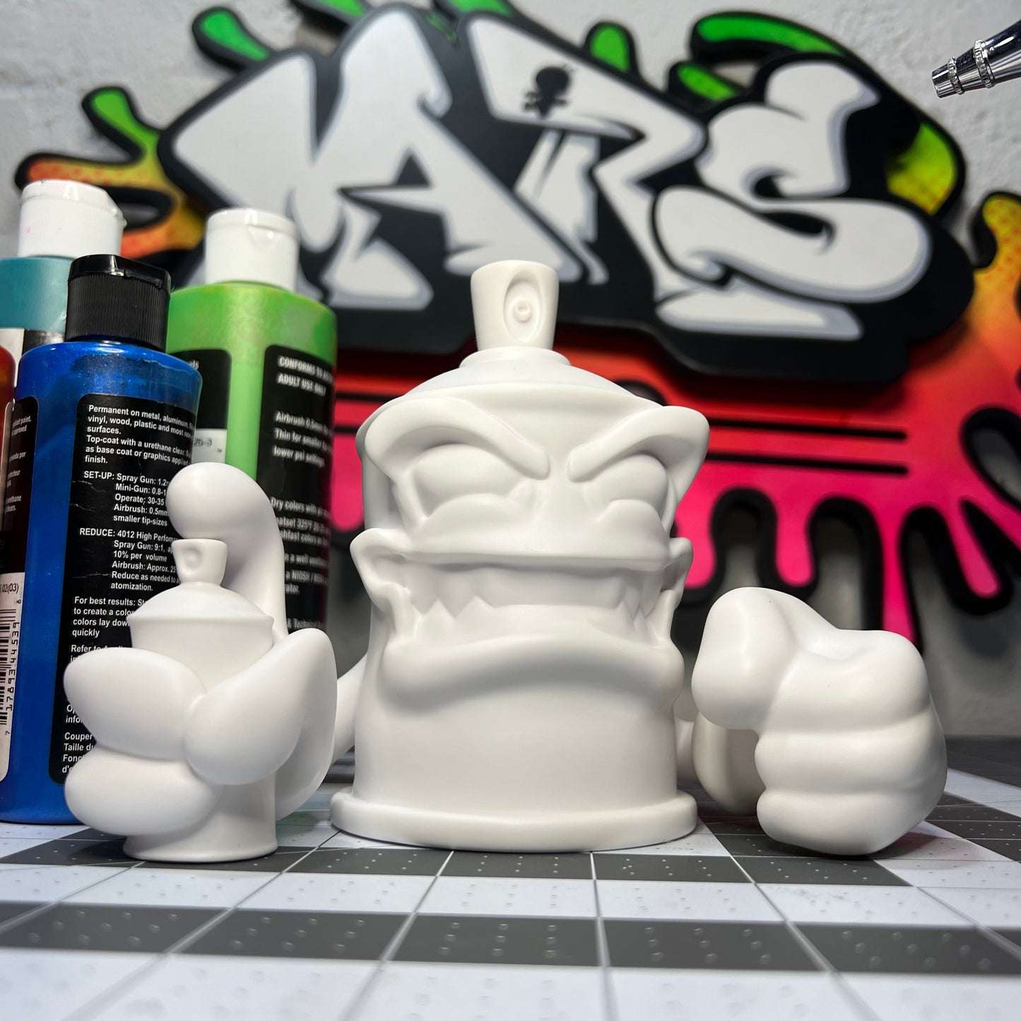 "KRUSH THE KAN" 5 inch DIY WHITE VINYL FIGURE