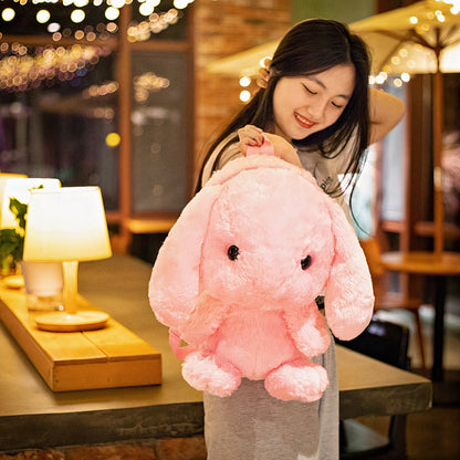 Plumpy Bunny Backpack Plushie