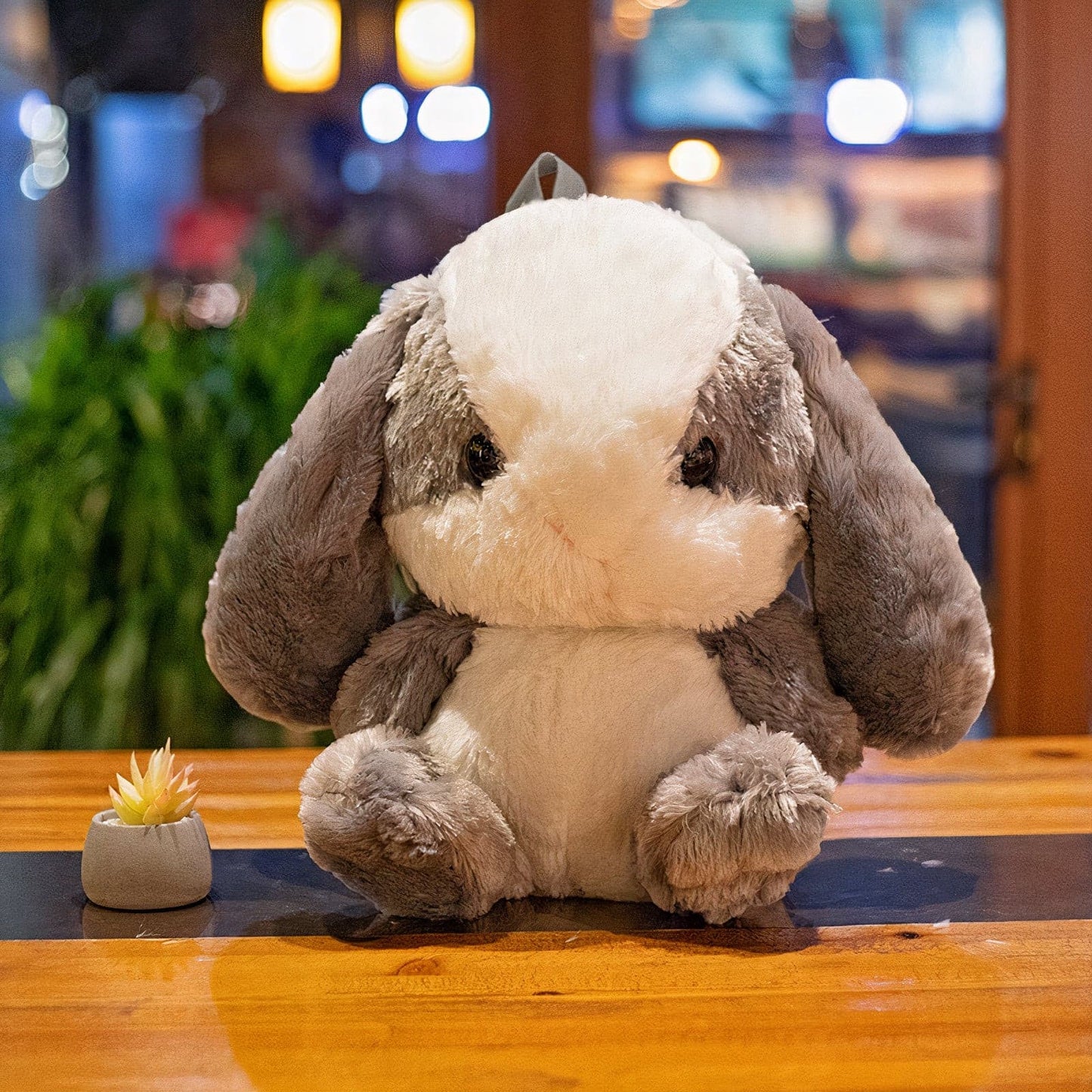 Plumpy Bunny Backpack Plushie