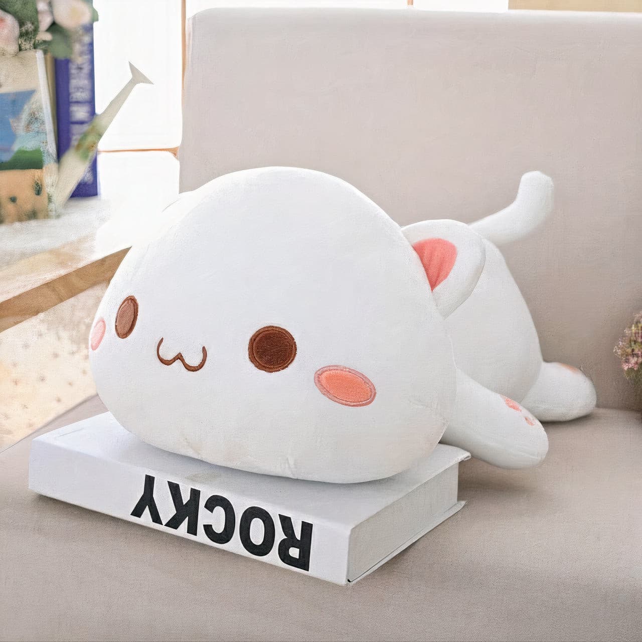 Gigantic Plumpy Kawaii Emiko chan Cat Plushie Super Anime Store