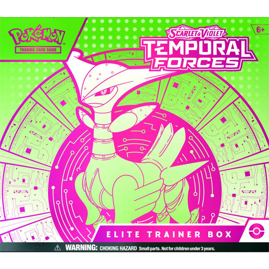 Pokémon TCG: Scarlet and Violet Temporal Forces Elite Trainer Box (Iron Leaves)