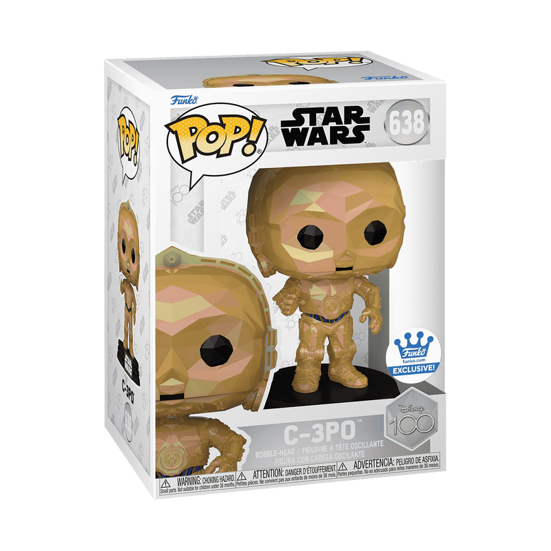 POP! Star Wars: 638 Disney 100, C-3PO (Facet) Exclusive