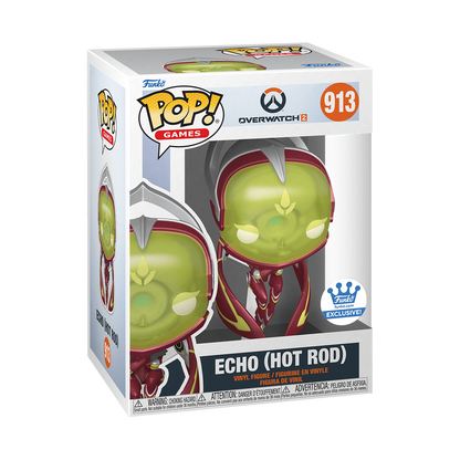 POP! Games: 913 Overwatch 2, Echo (Hot Rod) (Deluxe) Exclusive