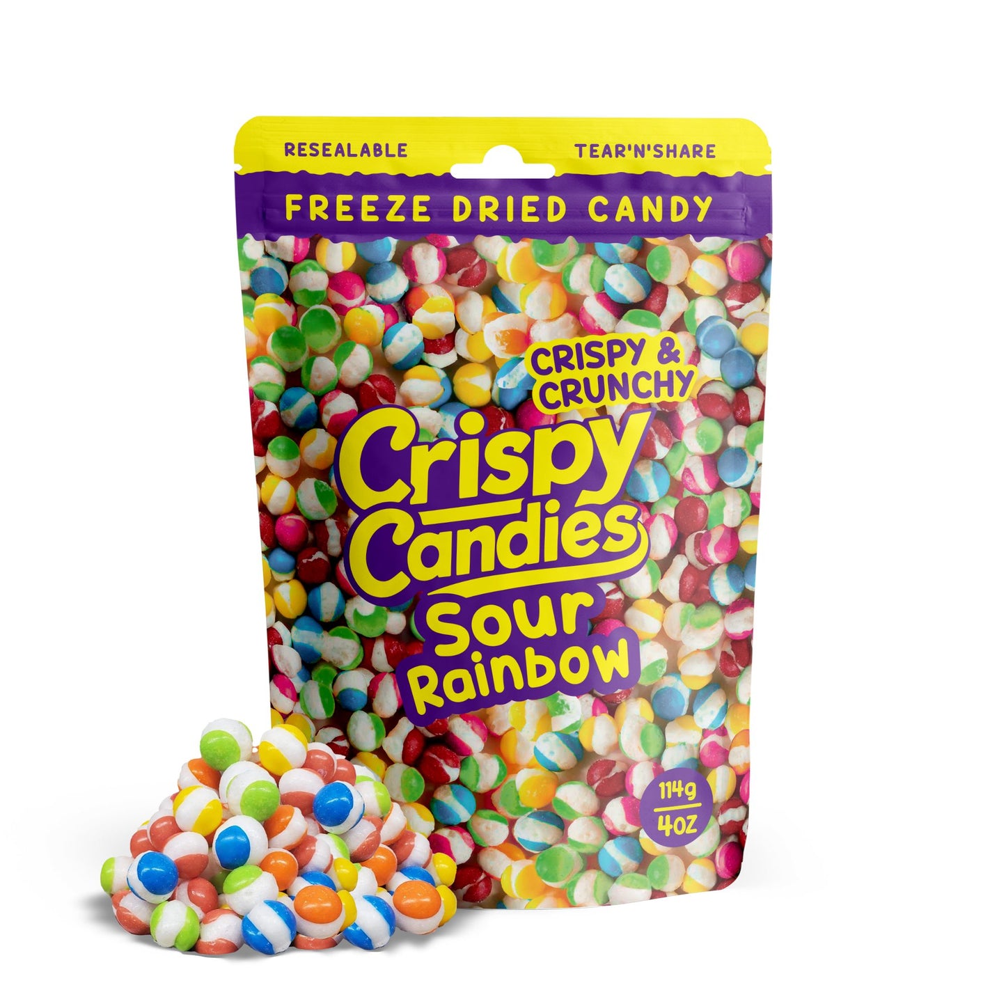 Crispy Candies - Sour Rainbow Freeze Dried Candy 114g