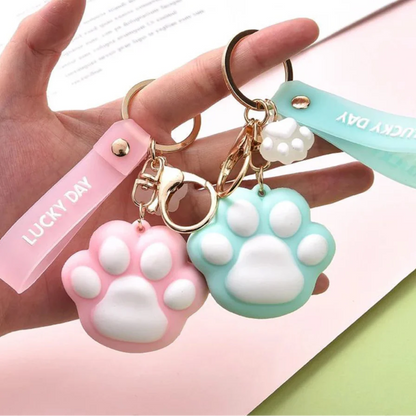 Lucky Day Cat Paw Keychain