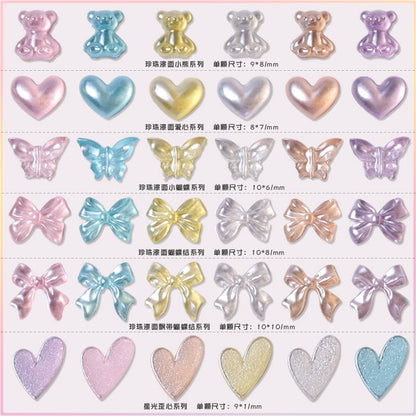 Shiny Pastel Nail Charms