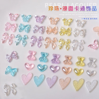 Shiny Pastel Nail Charms