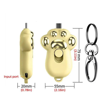 Cat Paw Power Bank Keychain