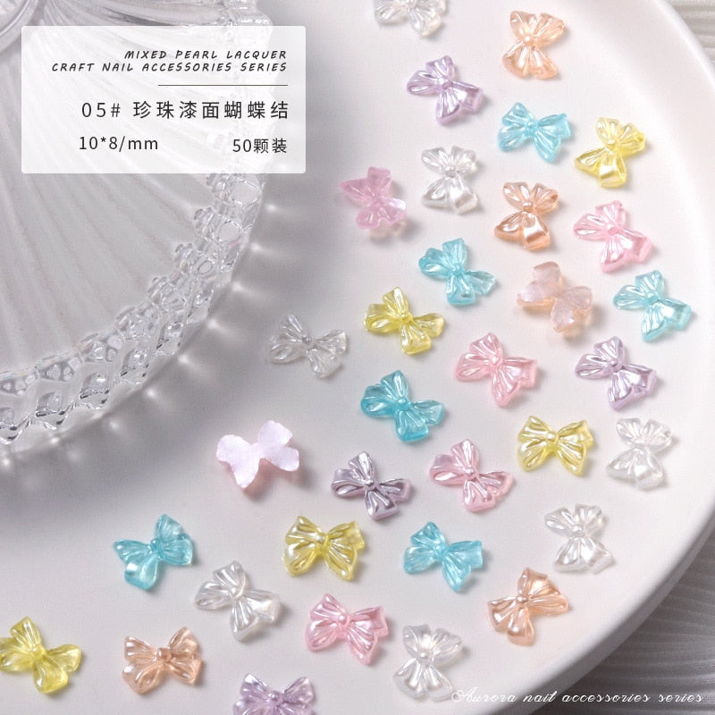 Shiny Pastel Nail Charms