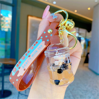 Boba Tea Bear Keychain