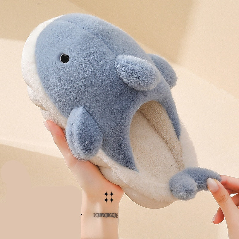 Fluffy Shark Slippers