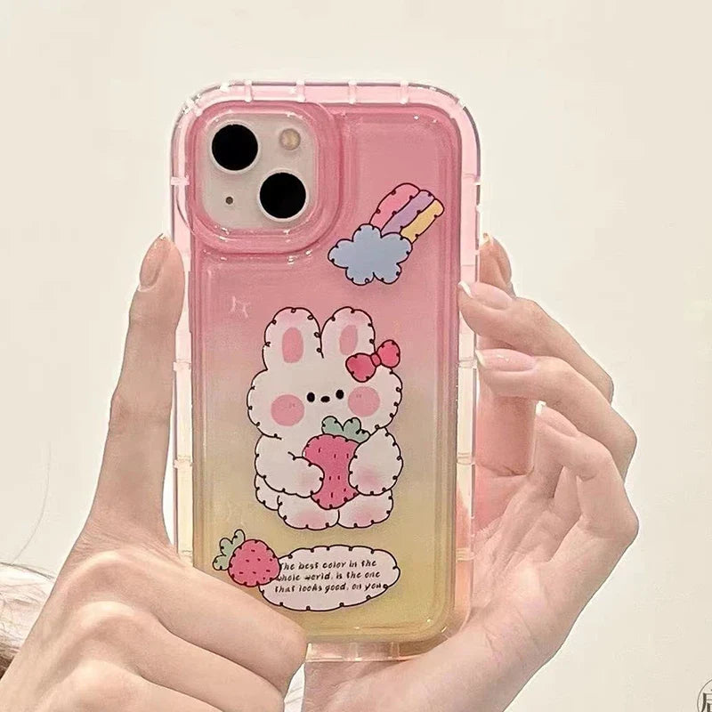 Kawaii Strawberry Bunny Samsung Case