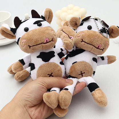 Cow Plush Pendant Keychain