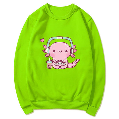 Axolotl Gamer Kapuzenpullover