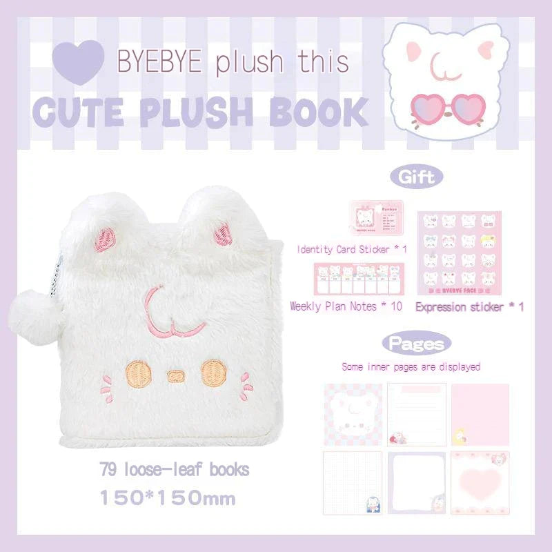 Plush Puppy & Cat Notebooks