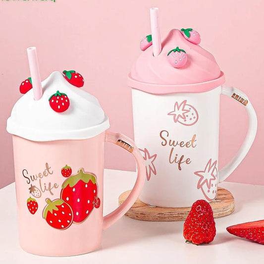 Sweet Life Strawberry Mugs