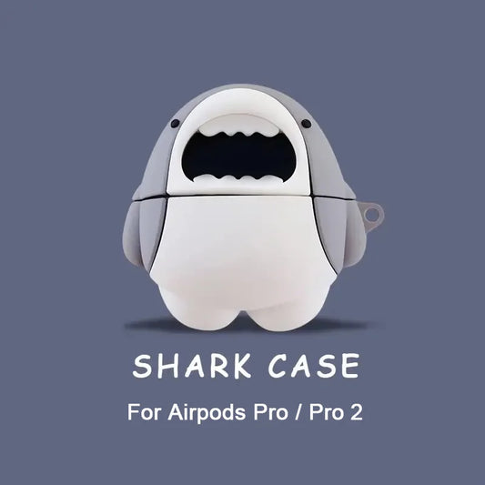 Kawaii Shark AirPods Case