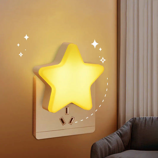 Cute Star LED Plug-in Night Light