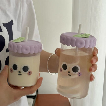 Funny Face Glass Cups