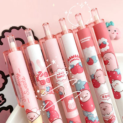 Strawberry Sweets Character Pens Set