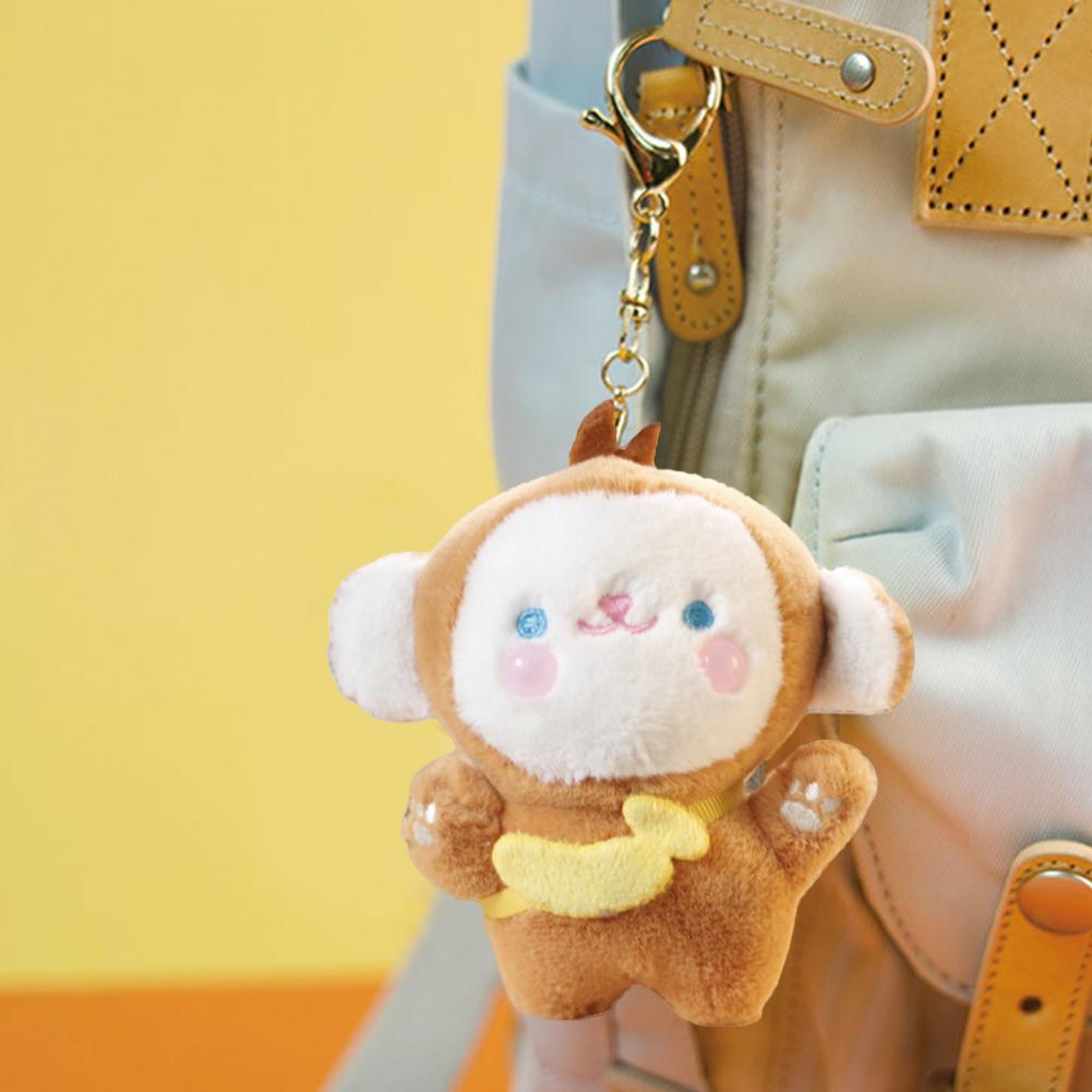 Plush Monkey Keychain