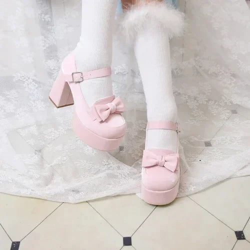 Pastel High Heel Platform Shoes