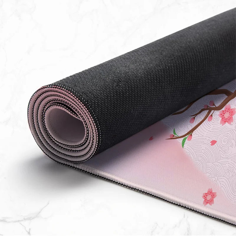 Mount Fuji Cherry Blossom Desk Pad