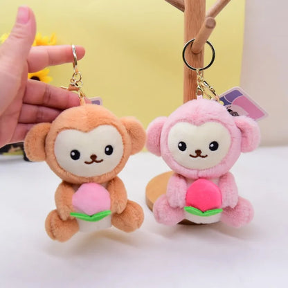 Tulip Monkey Plushie Keychain