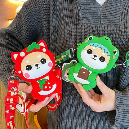 Kawaii Shiba Crossbody Bags