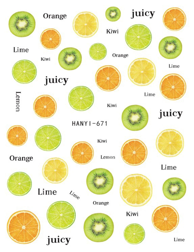 Nail Art Fruit Decals