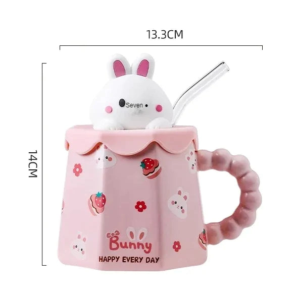 Bunny, Bear, & Panda Mugs