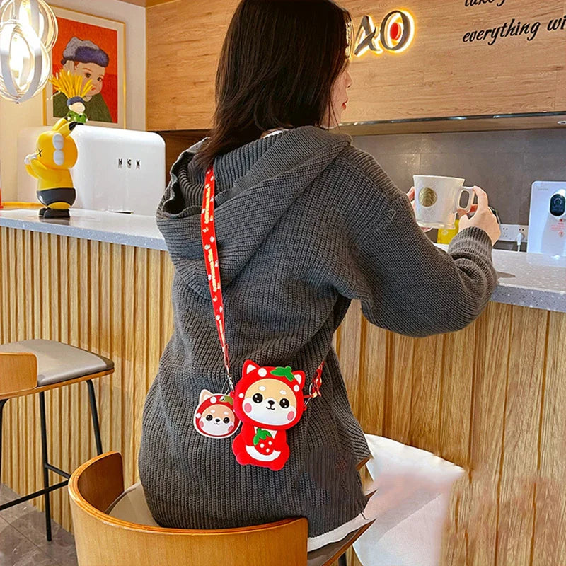 Kawaii Shiba Crossbody Bags