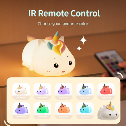 Kawaii Unicorn Night Light