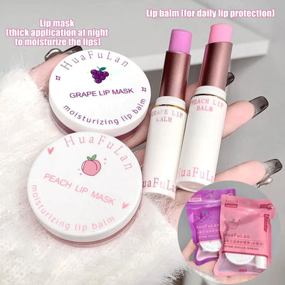 Moisturizing Lip Mask & Lip Balm Kit