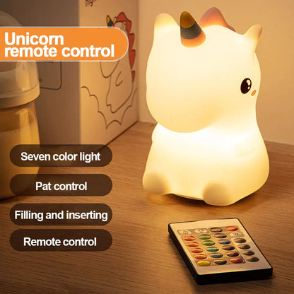 Cute Unicorn LED Night Light