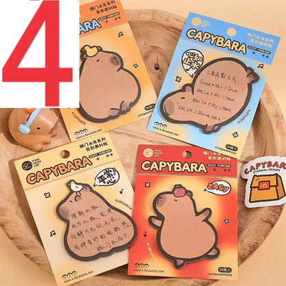 Cute Capybara Sticky Notes Set