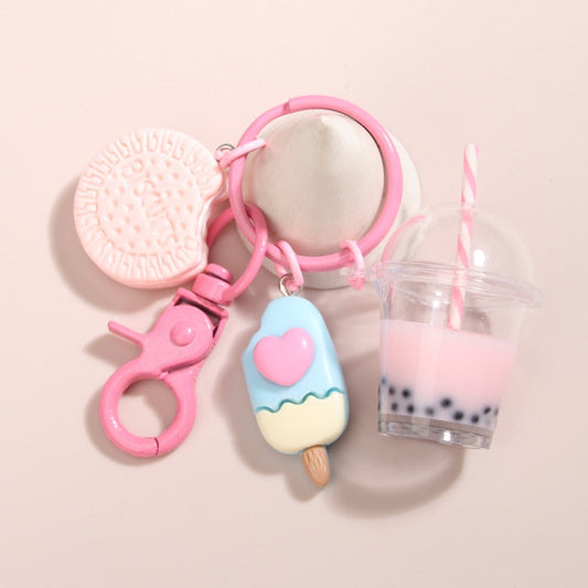 Bubble Tea &amp; Süßigkeiten Schlüsselanhänger