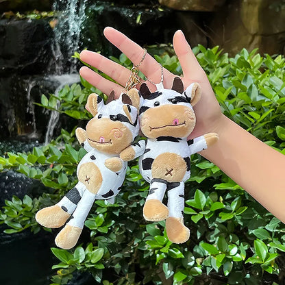 Cow Plush Pendant Keychain