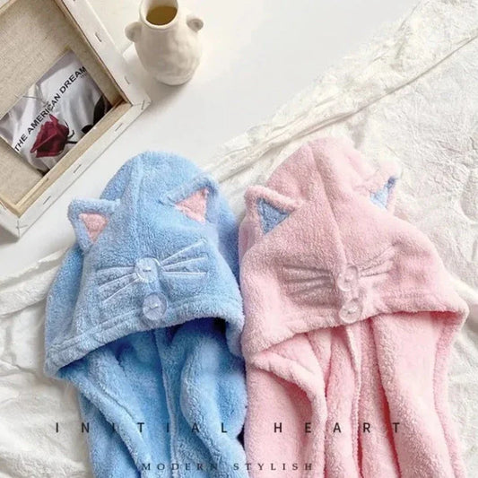 Kawaii Cat Ears Hair Towel