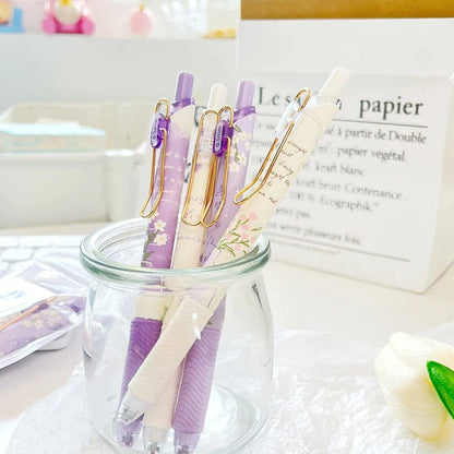 Purple Daisy Gel Pens