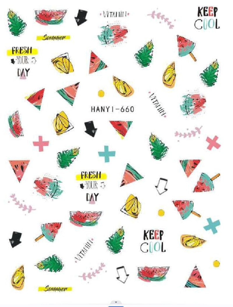 Nail Art Fruit Decals