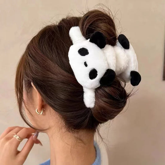 Plush Panda Hair Clip