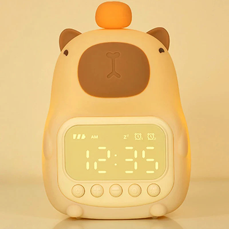 Capybara Night Light Alarm Clock