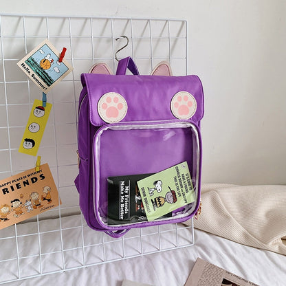 Clear Pocket Cat Backpack