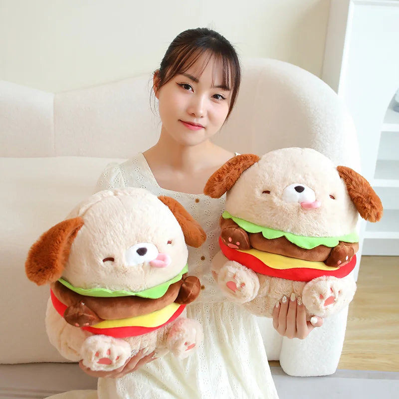 Hamburger Puppy Plushie