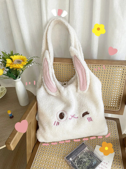 Kawaii Bunny & Bear Tote Bags